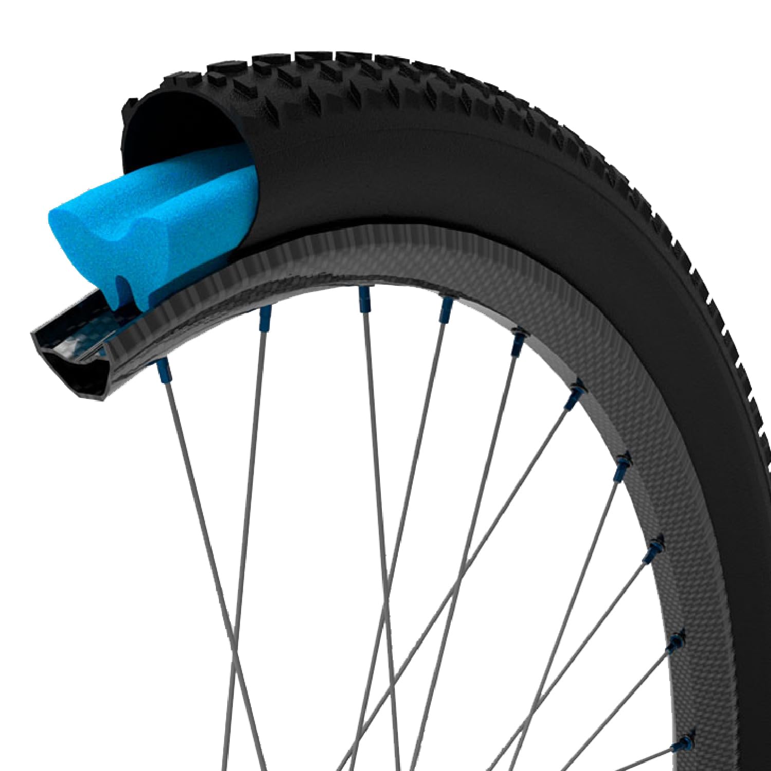 Tubolight EVO SL Tubeless Tire Insert | Leading XC World Cup Champions | Designed for 25mm+ Width Rims | Ideal for 2.20-2.40” Tires | Patented Foam Design (EVO SL 29" (Pack of 1))