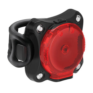 LEZYNE Zecto Drive 200+ Bicycle USB Rechargeable IPX7 Waterproof LED Rear Light w/Multiple Solid & Flash Modes | Silicone Rubber Mounting Strap Included, 200 Lumens/USB-C, Black