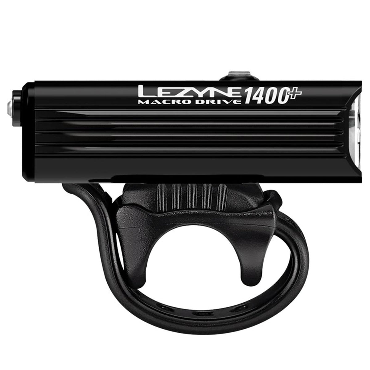 LEZYNE Macro Drive Bicycle USB Rechargeable IPX7 Waterproof 3 White LED Tri-Focus Optics Front Light w/ 4 Solid & 3 Flash Modes | Silicone Rubber Mounting Strap - 1400/1300 Lumens Options