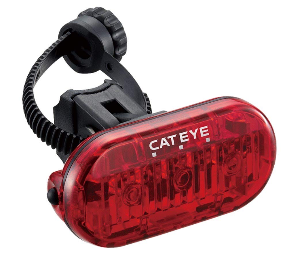 CATEYE HL-EL135 Headlight & Omni 3 Taillight – 3 LED Front Bicycle Light with 320 Hour Runtime, Rear-Mounted Safety Light with 360 Degree Visibility for Road, Commuter, Youth & Urban Cycling