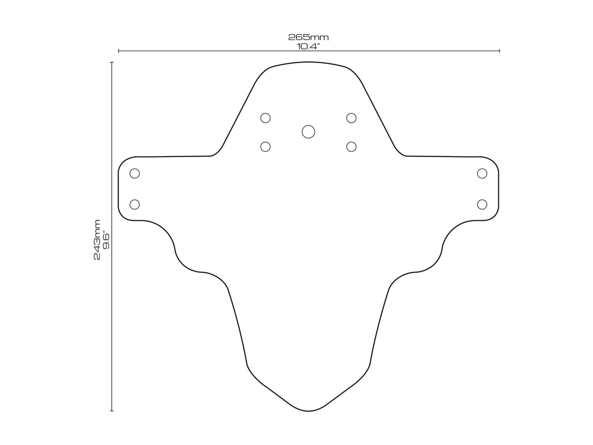 Bike Front Wheel Mudguard - Lightweight & Durable Protection - Universal Fit - Protect Against Mud, Water Spray and More