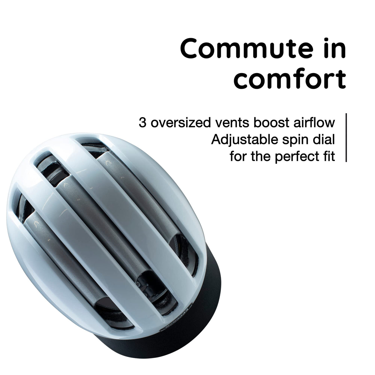 Nutcase, VIO, Bike Helmet with LED Lights and MIPS Protection for Road Cycling and Commuting, Blanco Gloss MIPS Light, S/M: 55cm-59cm