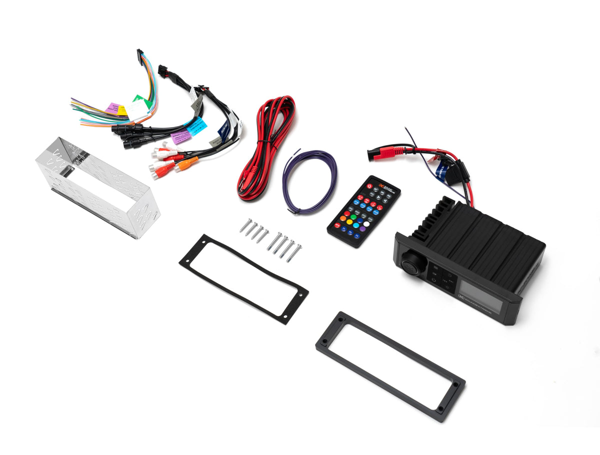 SoundExtreme by ECOXGEAR Marine AM/FM Stereo Receiver 200-Watt Waterproof Bluetooth Powersports with Built-in 4 Zone LED Controller