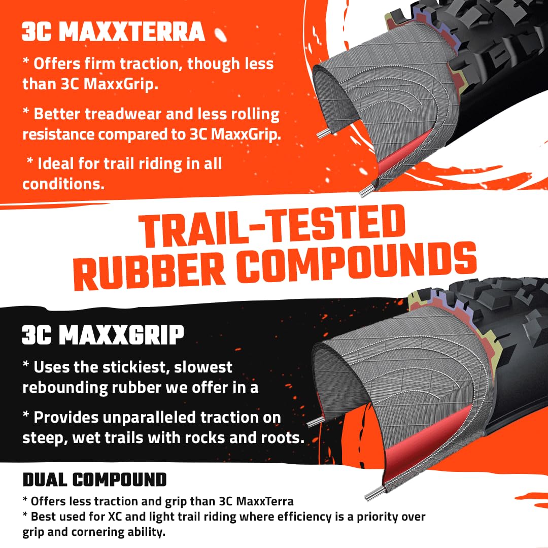 Maxxis Assegai - Dual Compound - 29, 27.5 - EXO - E25 Rating, Tubeless | Supreme Braking and Cornering Traction