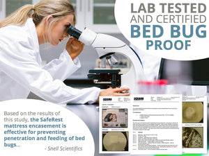 SafeRest Zippered Mattress Protector - Premium Waterproof Mattress Cover for Bed - Breathable & Noiseless Washable Mattress Encasement