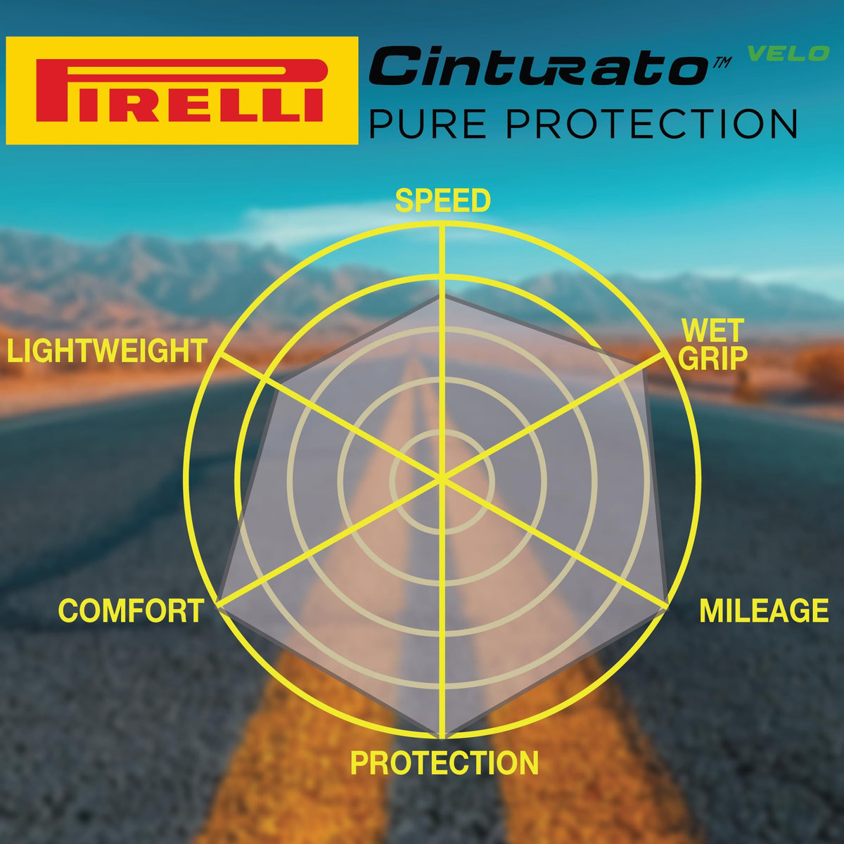 Pirelli Cinturato Velo Road Bike Tire (Long Rides), Clincher Tubeless Ready, Confident Handle Vari Terrains & Worst Conditions, X-Puncture Protect,(1) Tire, Black or Classic Tan Sidewall / Vari Sizes