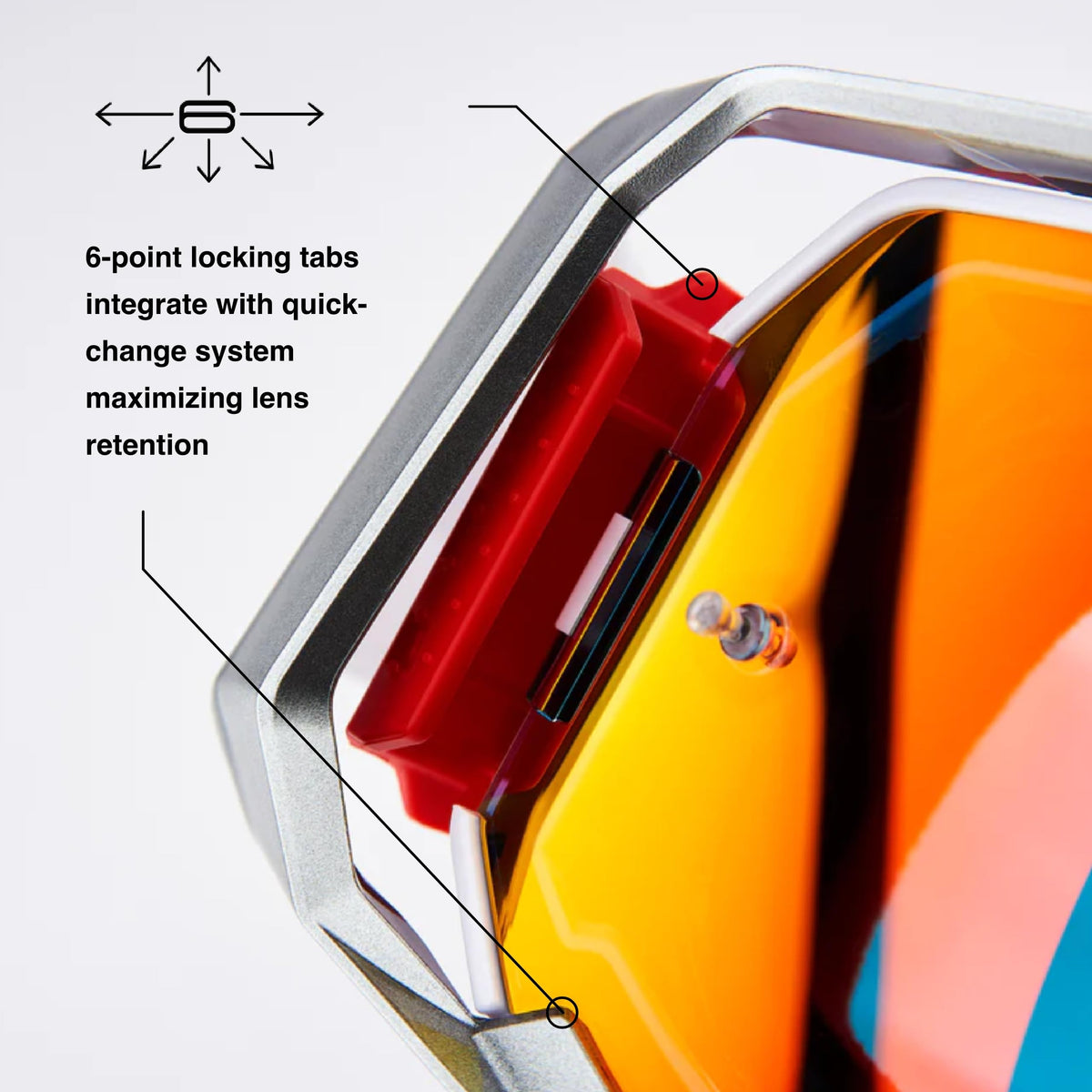 100% ARMEGA Premium Protective Sport Goggles with Ultra HD Lens & Nose Guard