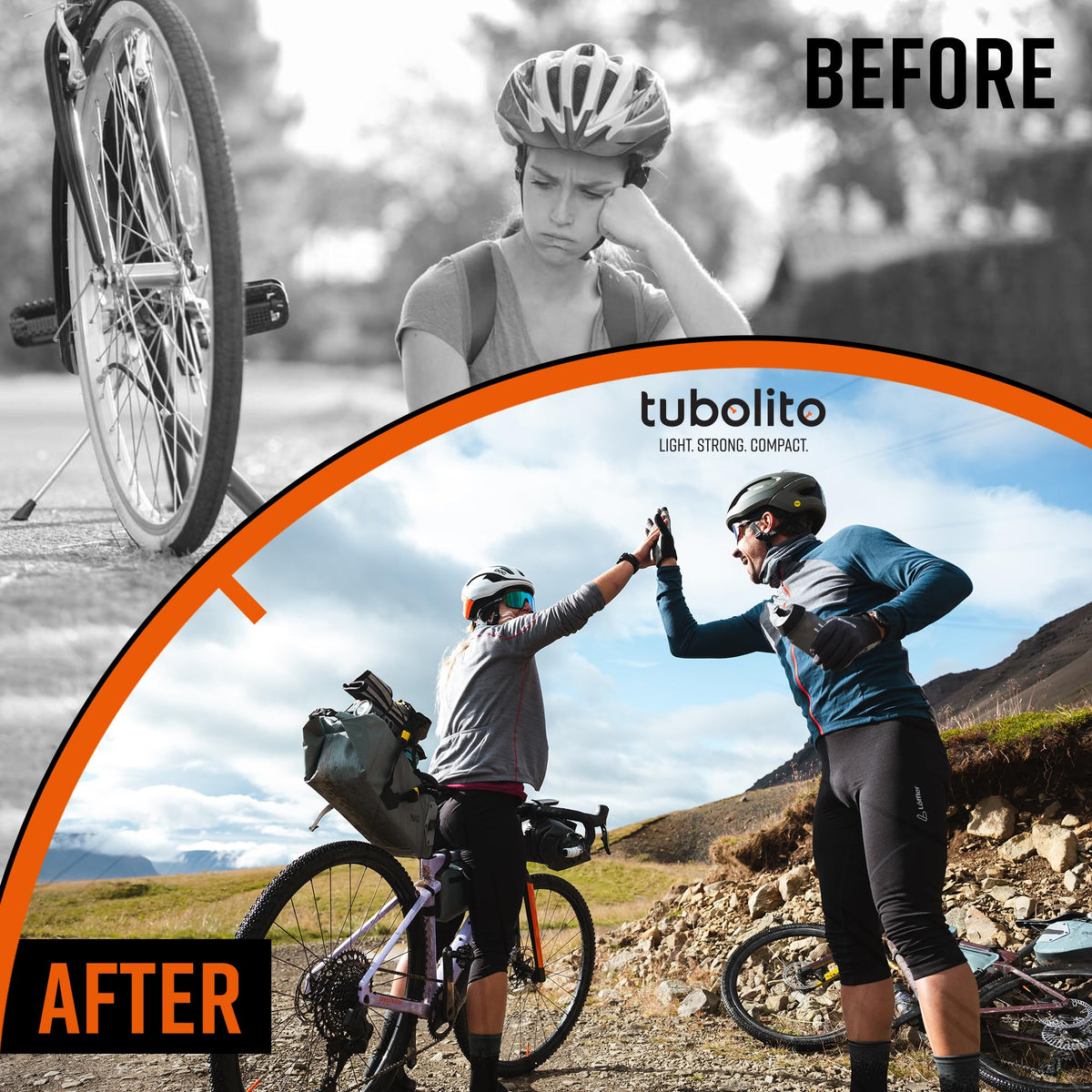 Tubolito CX/Gravel 700C x 32-50mm, 42mm / 60mm Presta Valve | Light, Strong & Compact | Rim & Disc Brake Compatibility