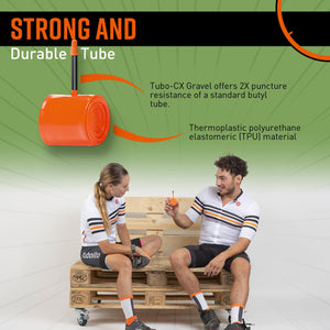 Tubolito CX/Gravel 700C x 32-50mm, 42mm / 60mm Presta Valve | Light, Strong & Compact | Rim & Disc Brake Compatibility