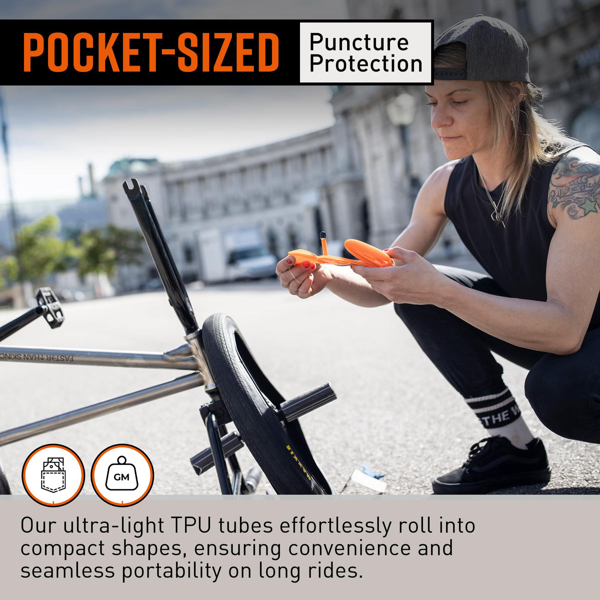 Tubolito Tubo-BMX TPU Inner Tube 20", 22”, and 24” Wheel Sizes | Fits Tire Widths 1.5" - 2.5" and 1 1/8" - 1 3/8" | Schrader & Presta Valve Options | Compatible with Rim & Disc Brakes