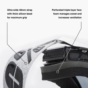 100% ARMEGA Premium Protective Sport Goggles with Ultra HD Lens & Nose Guard