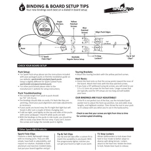 Spark R&D Unisex Surge ST Bindings - Durable Reliable Lightweight Easy-to-Install Puck-Compatible Splitboard Fasteners for All-Mountain, Freeride & Touring
