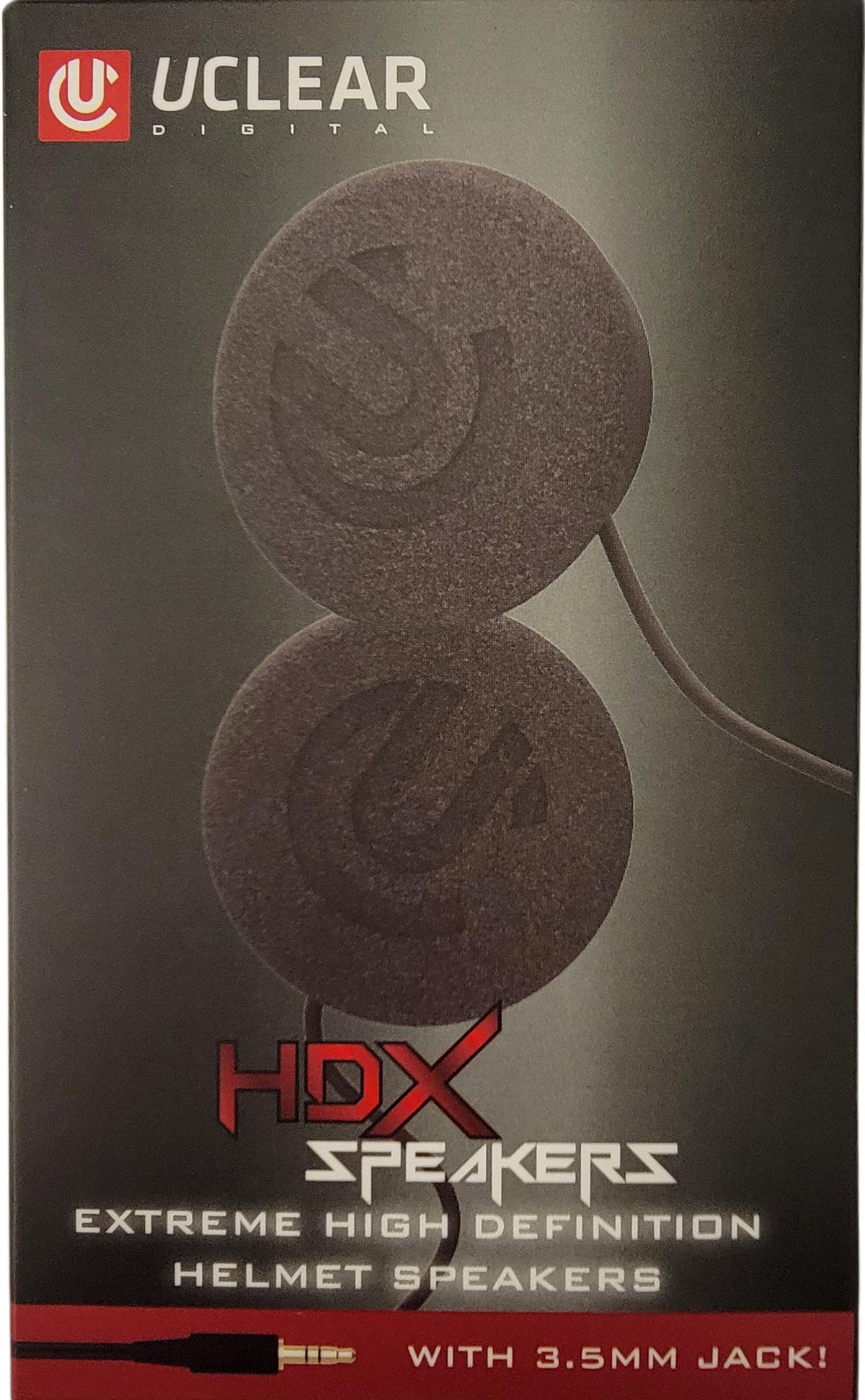 UCLEAR Digital HDX 47mm Diameter Helmet Speaker Set 3.5mm Jack