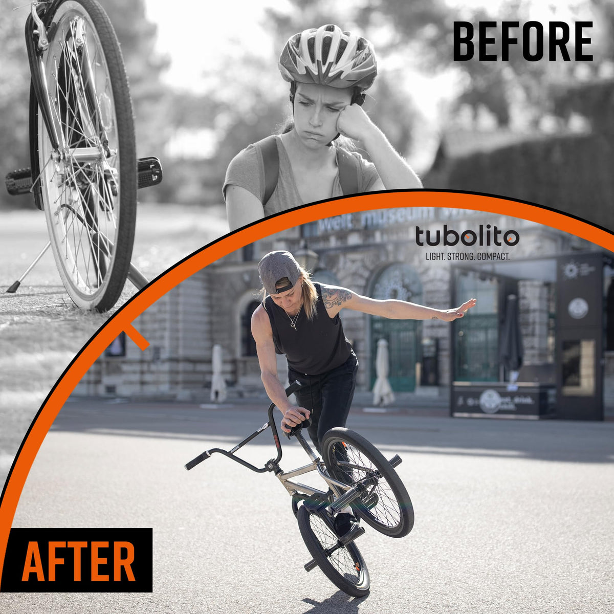 Tubolito Tubo-BMX TPU Inner Tube 20", 22”, and 24” Wheel Sizes | Fits Tire Widths 1.5" - 2.5" and 1 1/8" - 1 3/8" | Schrader & Presta Valve Options | Compatible with Rim & Disc Brakes