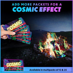 Magical Flames Fire Color Changing Packets for Fire Pit & Fireplace - Rainbow Fire Color Packets for Campfire - Camping Accessories