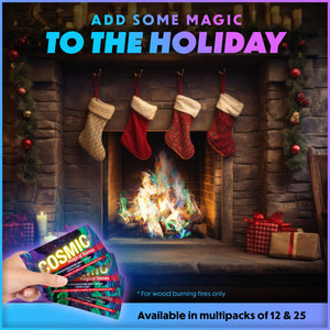 Magical Flames Fire Color Changing Packets for Fire Pit & Fireplace - Rainbow Fire Color Packets for Campfire - Camping Accessories