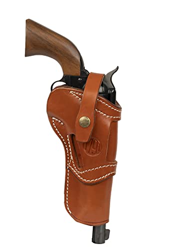 1791 GUNLEATHER Single Six Holster - Ambidextrous Leather Revolver Holster, Fits Ruger Wrangler, Heritage Rough Rider, Colt SSA and Similar Six Gun Pistols (Size 6.5)