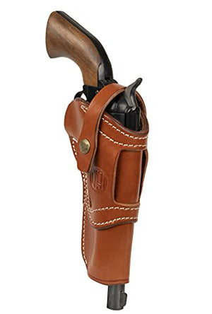 1791 GUNLEATHER Single Six Holster - Ambidextrous Leather Revolver Holster, Fits Ruger Wrangler, Heritage Rough Rider, Colt SSA and Similar Six Gun Pistols (Size 6.5)