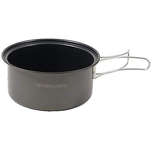 EVERNEW Ultralight Aluminum Non-Stick Pot, 740mL, Grays