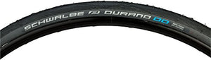 Schwalbe - Durano Road and Touring Folding Clincher Bike Tire | Multiple Sizes | Performance Line, RaceGuard | Black