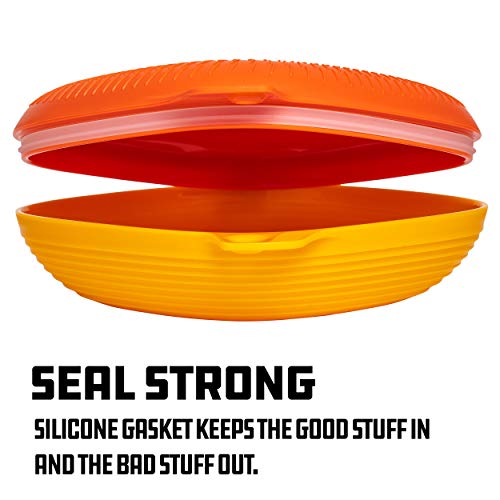 UCO 4-Piece Camping Mess Kit with Bowl, Plate and 3-in-1 Spork Utensil Set