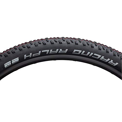 SCHWALBE - Racing Ralph XC Race Tubeless Folding Rear Wheel Bike Tire | Multiple Sizes | Evolution Line, Snakeskin, Addix SpeedGrip| Black