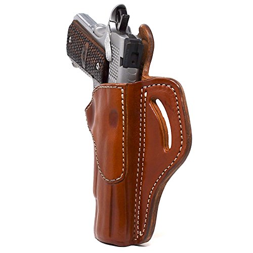1791 GUNLEATHER 1911 Holster, Right Hand OWB Leather Gun Holster for Belts fits All 1911 Models with 4" and 5" Barrels