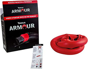 Tannus Unisex's Armour Puncture Round Protection, high Grip with Low Rolling Resistance, Easy Assembly, Reusable, Free tyre and Tread Selection, red, 29 x 1.95-2.50