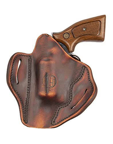 1791 GUNLEATHER Taurus Judge Holster - OWB Leather Revolver Holster - Right Handed Leather Gun Holster for Belts - Fits S&W Governor, Taurus Judge and Taurus Public Defender