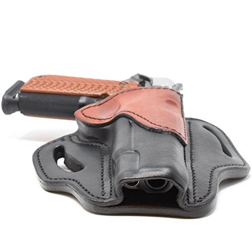 1791 GUNLEATHER 1911 Holster, Right Hand OWB Leather Gun Holster for Belts fits All 1911 Models with 4" and 5" Barrels