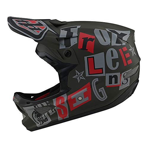 Troy Lee Designs Adult | Downhill | Mountain Bike | BMX | Full Face D3 Fiberlite Helmet Anarchy