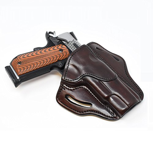 1791 GUNLEATHER 1911 Holster, Right Hand OWB Leather Gun Holster for Belts fits All 1911 Models with 4" and 5" Barrels