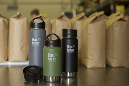 Klean Kanteen Wide Double Wall Vacuum Insulated Stainless Steel Coffee Mug with Leak Proof Café Cap 2.0