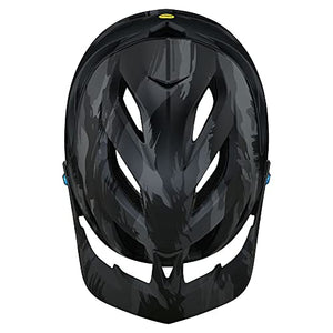 Troy Lee Designs A3 Adult Mountain Bike Helmet MIPS EPP EPS Premium Lightweight 16 Vents 3-Way Adjustable Detachable Visor All Mountain Enduro, Gravel, Trail, BMX, Off-Road MTB - Brushed Camo Blue
