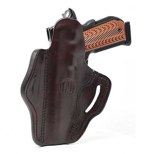 1791 GUNLEATHER 1911 Holster, Right Hand OWB Leather Gun Holster for Belts fits All 1911 Models with 4" and 5" Barrels
