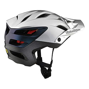 Troy Lee Designs Adult | All Mountain | Mountain Bike | A3 Helmet Uno W/MIPS (Silver/Electro, XS/SM)