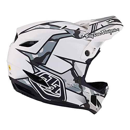 Troy Lee Designs Adult | Downhill | Mountain Bike | BMX | Full Face D4 Composite Helmet Stealth W/MIPS
