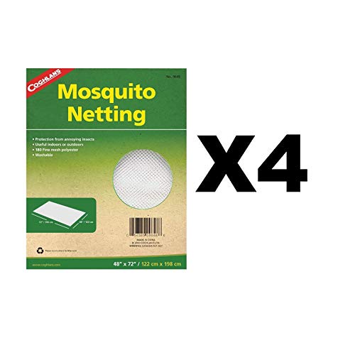 Coghlan's Mosquito Netting Insect/Bug Mesh Polyester Repair 48"x72" (4-Pack)