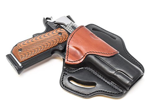 1791 GUNLEATHER 1911 Holster, Right Hand OWB Leather Gun Holster for Belts fits All 1911 Models with 4" and 5" Barrels