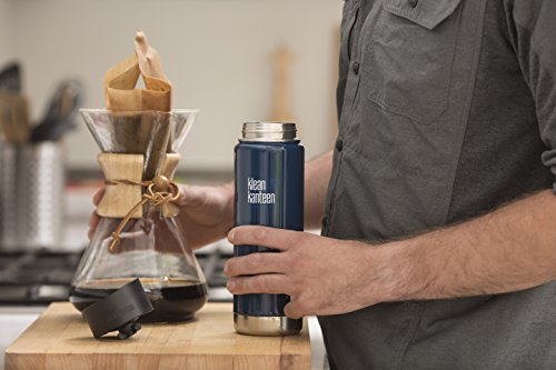Klean Kanteen Wide Double Wall Vacuum Insulated Stainless Steel Coffee Mug with Leak Proof Café Cap 2.0