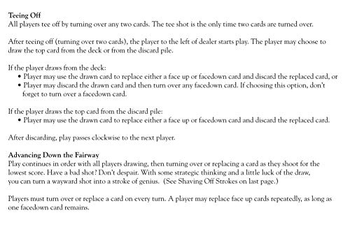 Play Nine - The Card Game of Golf!