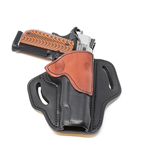 1791 GUNLEATHER 1911 Holster, Right Hand OWB Leather Gun Holster for Belts fits All 1911 Models with 4" and 5" Barrels