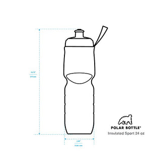 Polar Insulated Water Bottle: 24oz, Red