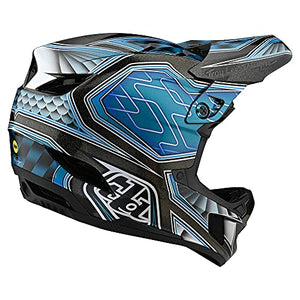 Troy Lee Designs Adult|Downhill|Mountain Bike|BMX|Full Face D4 Composite Helmet Low Rider W/MIPS (Teal, LG)