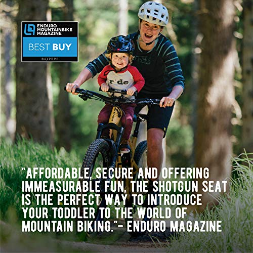 SHOTGUN Kids Bike Seat for Mountain Bikes | Front Mounted Bicycle Seats for Children 2-5 Years (up to 48 Pound) | Compatible with All Adult MTB | Easy to Install