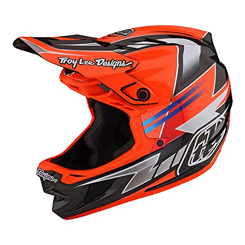 Troy Lee Designs D4 Carbon Full Face Mountain Bike Helmet for Max Ventilation Lightweight MIPS EPP EPS Racing Downhill DH BMX MTB - Adult Men Women