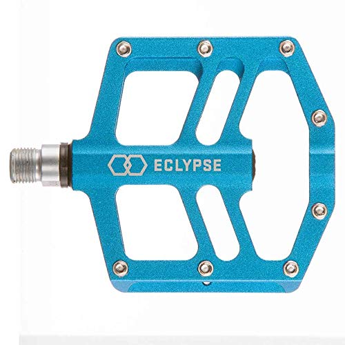 blue mtb pedals Eclypse RALB Mountain Bike and BMX Platform Pedals Alloy Body Cromolly