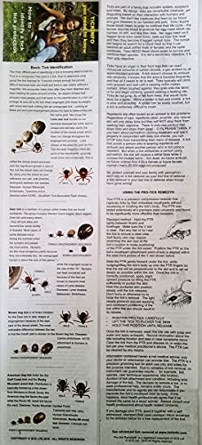 Protick Remedy Tick Removal Tool for Dogs Cats Horses People and Pets - Includes 5X Magnifier Tick ID Card