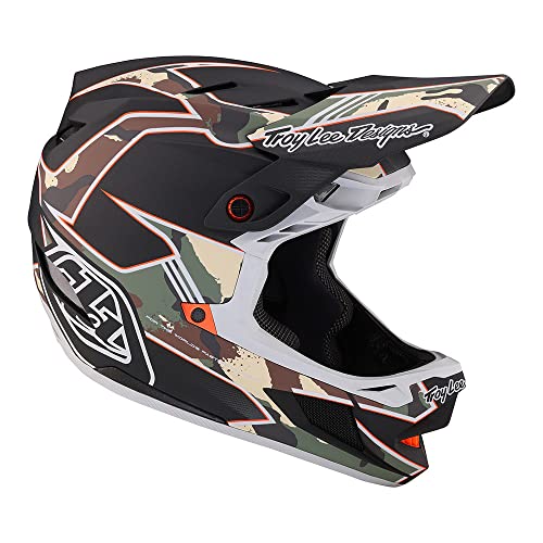 Troy Lee Designs Adult | Downhill | Mountain Bike | BMX | Full Face D4 Composite Helmet Stealth W/MIPS