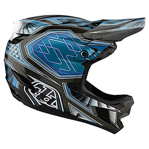 Troy Lee Designs Adult|Downhill|Mountain Bike|BMX|Full Face D4 Composite Helmet Low Rider W/MIPS (Teal, LG)